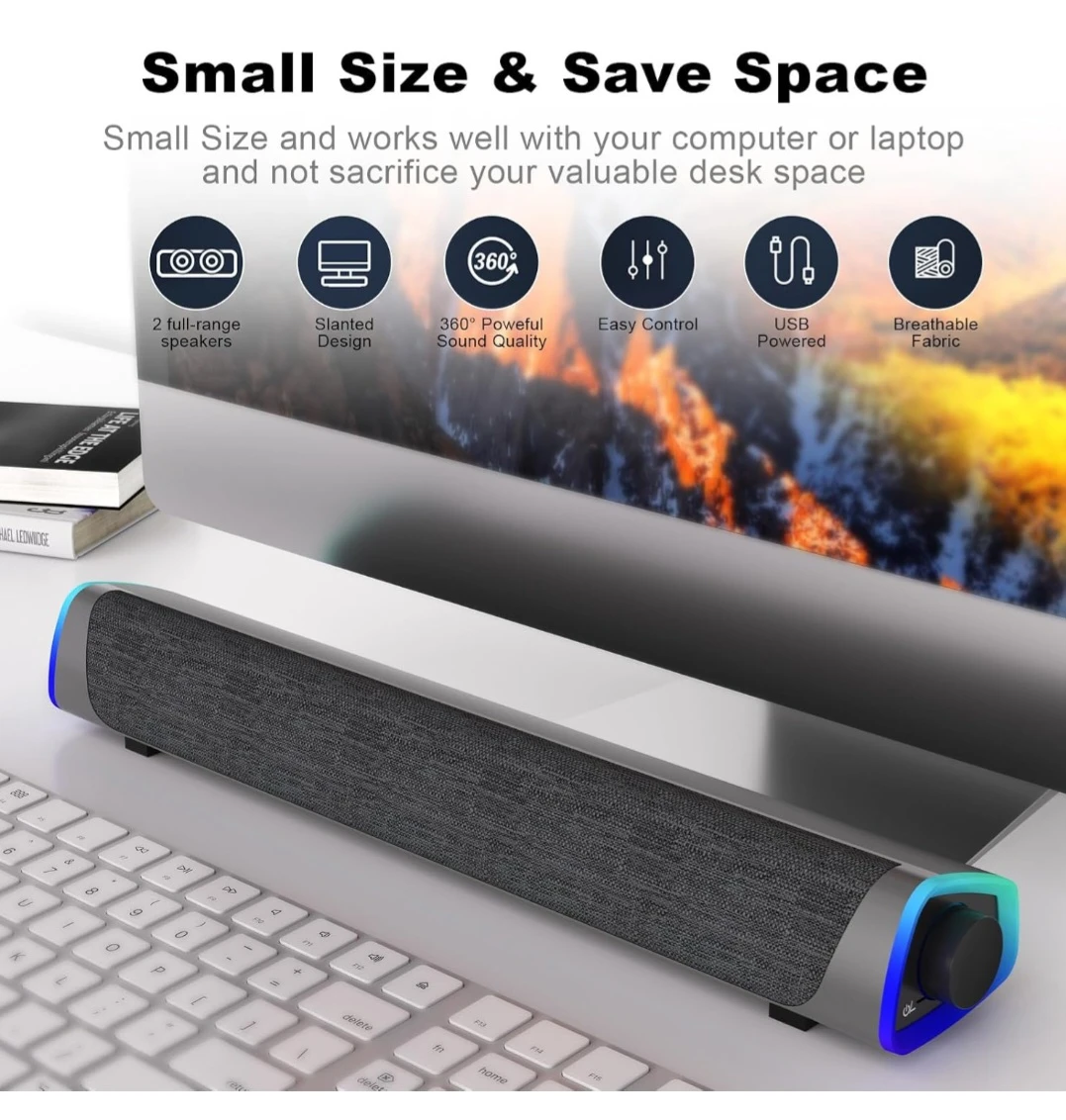 Laptop & Computer Soundbar Speaker - photo 4