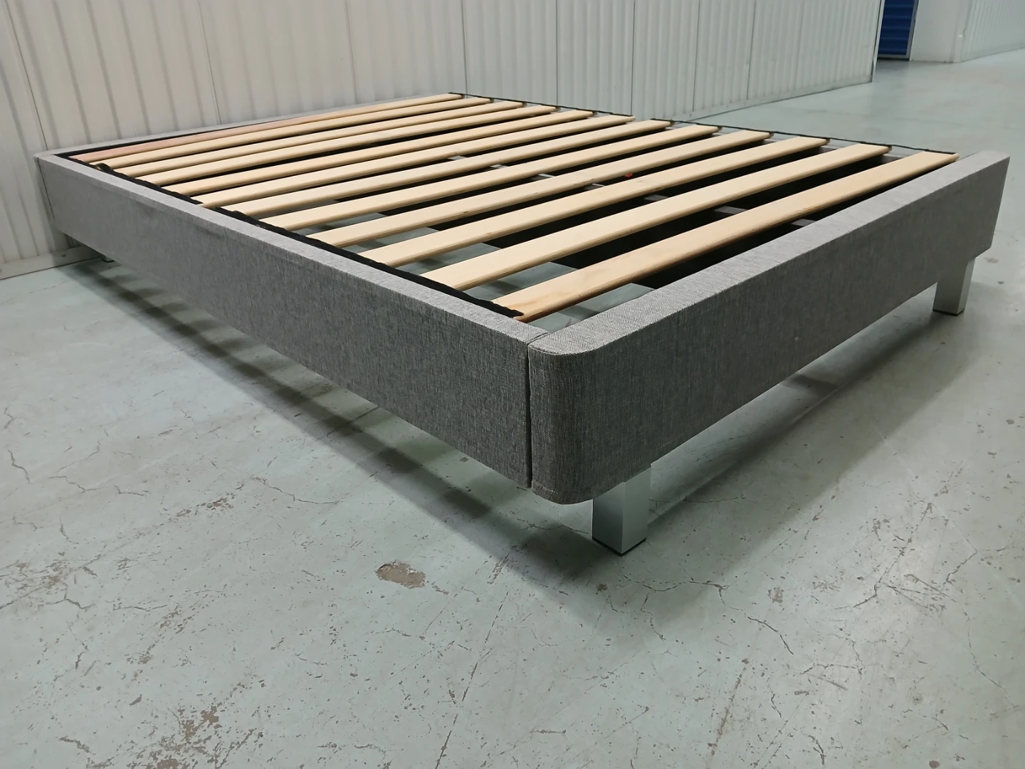Full size Upholstered Bed Frame with Slats - photo 3