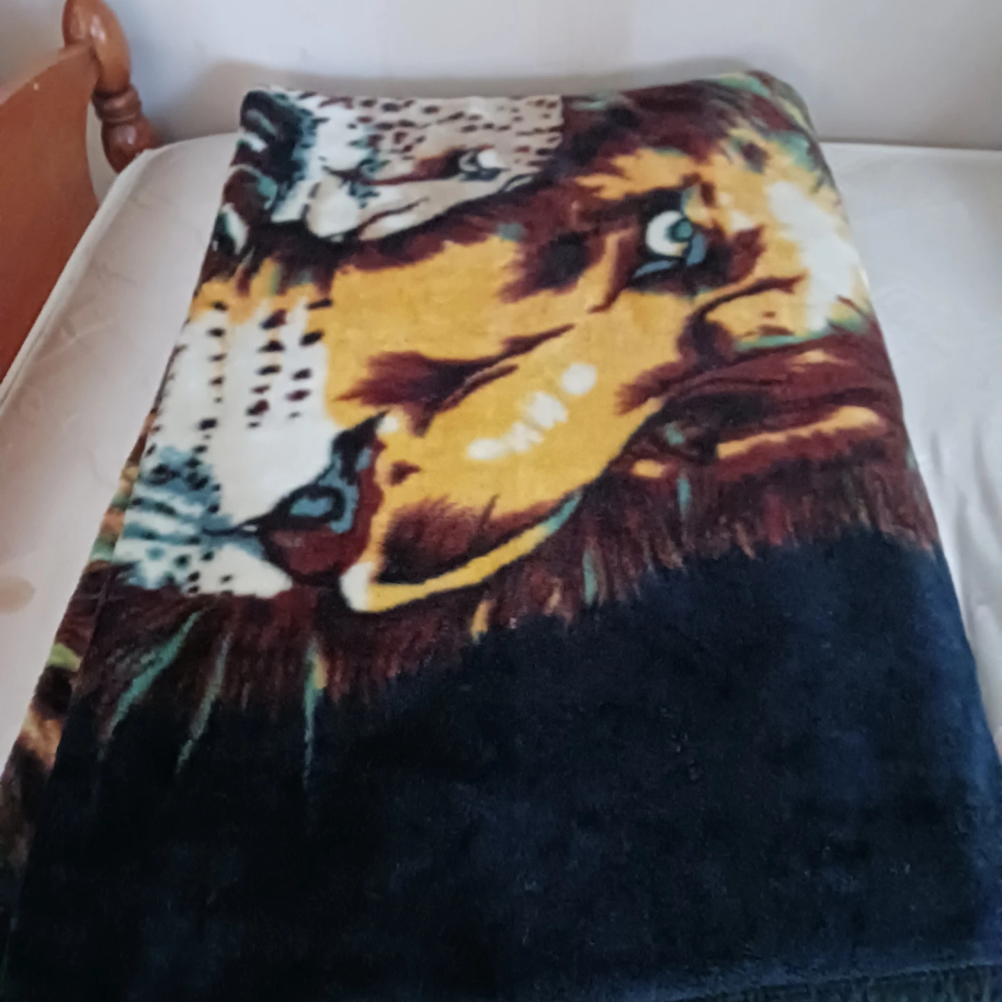 Lion, Leopard,and Tiger Fleece Blanket