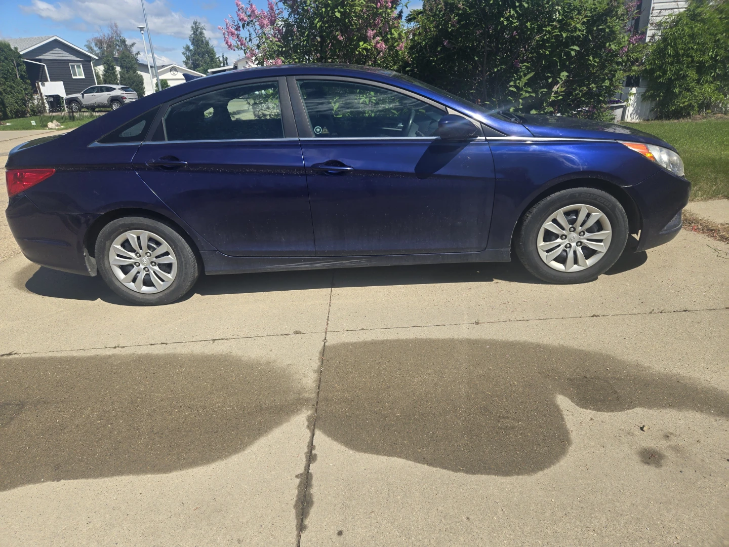 Blue Hyundai Sonata Sedan - photo 3