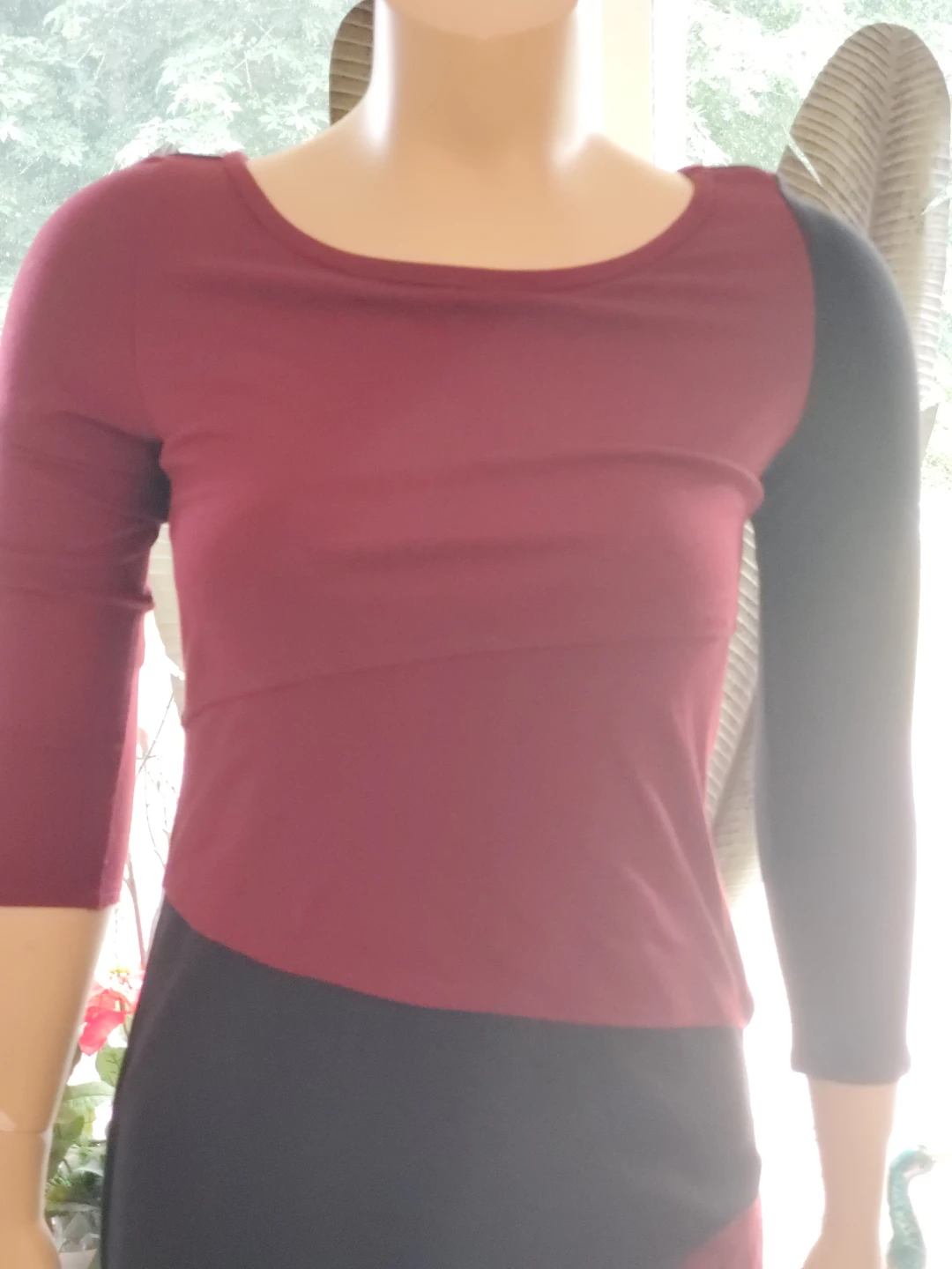 Maroon/Red and Black Colour Dress - photo 3