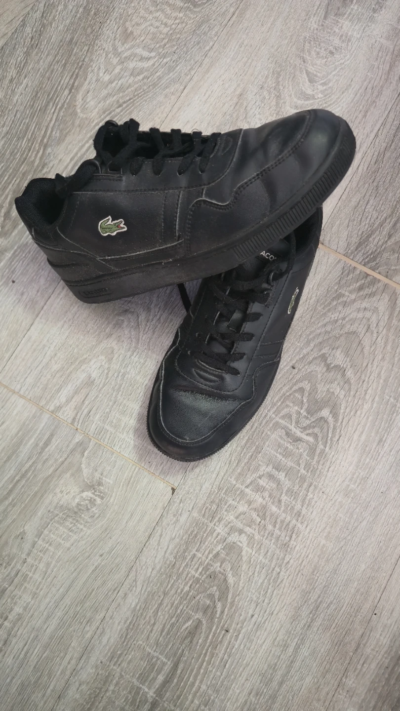 Black Lacoste Leather Sneakers - photo 2