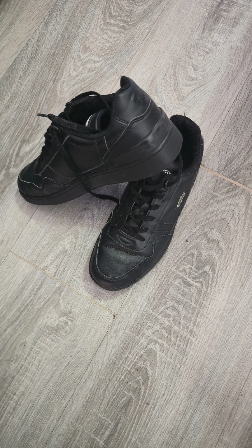 Black Lacoste Leather Sneakers - photo 3