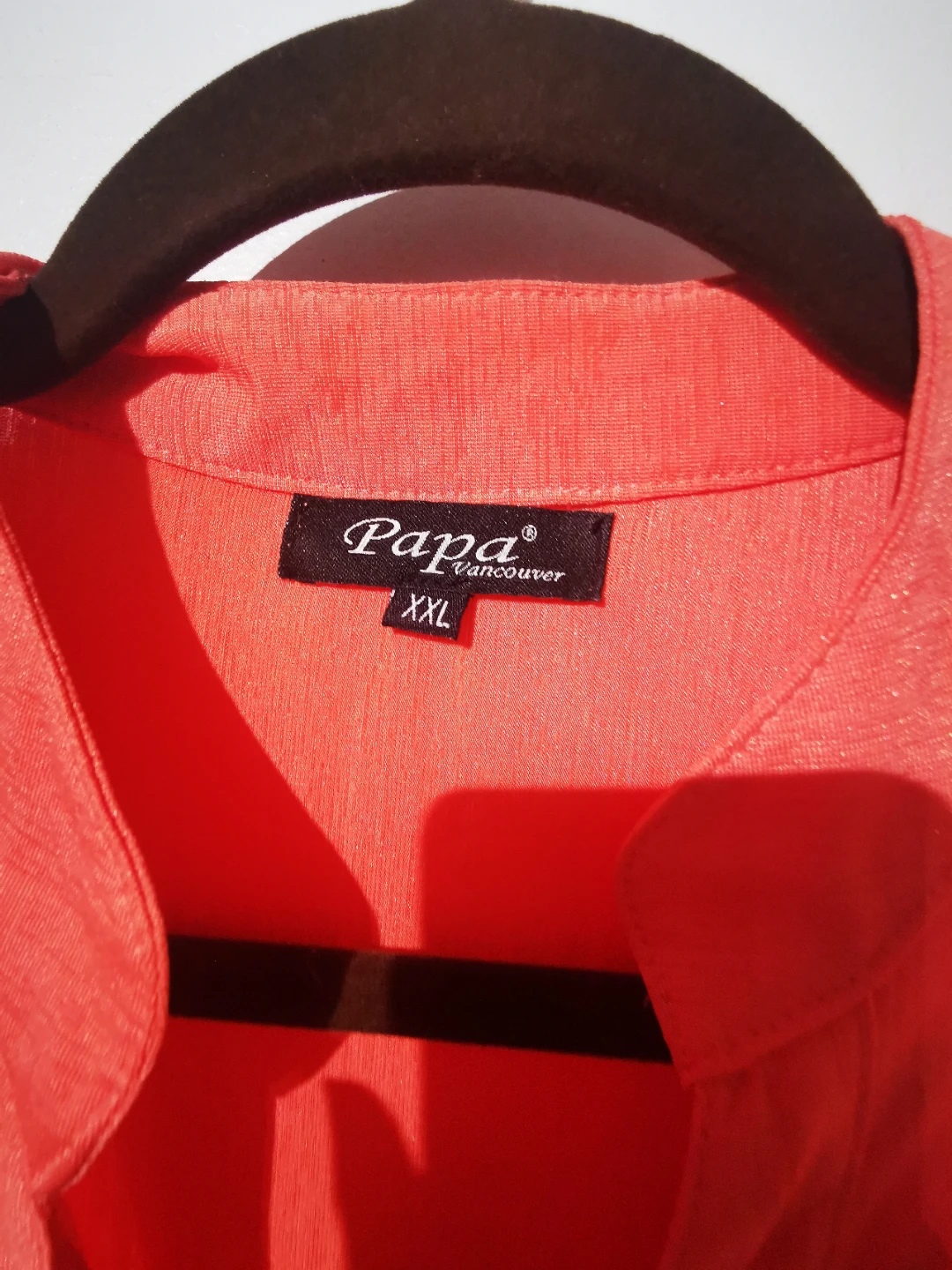 Papa Vancouver Orange Pleated Button-Up BlouseXxl - photo 2