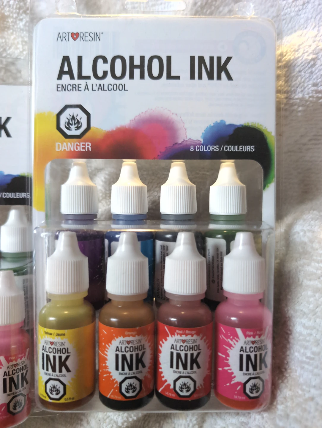 2- PACKS! ArtResin Alcohol Ink Set - 8 Colors NEW!! - photo 2