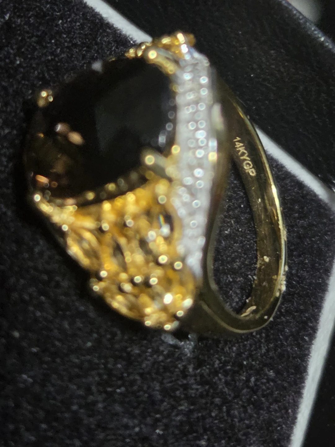 Citrine and Topaz 14K-GP ring - photo 2