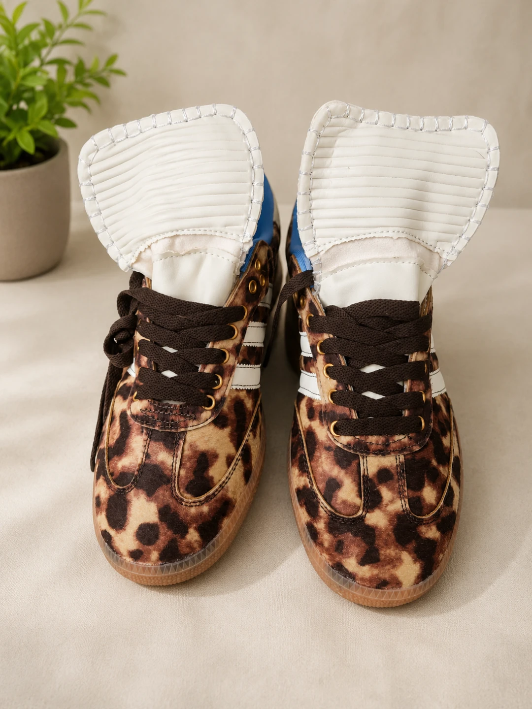 Adidas x Wales Bonner Samba Leopard Print Sneakers - photo 2