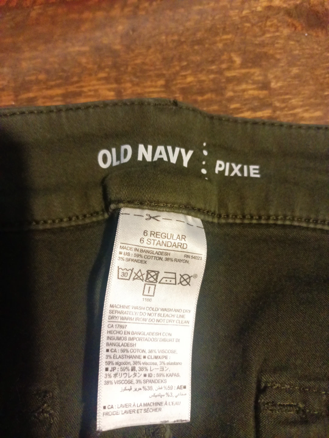 Old Navy Pixie Pants Size 6 Regular Green - photo 2