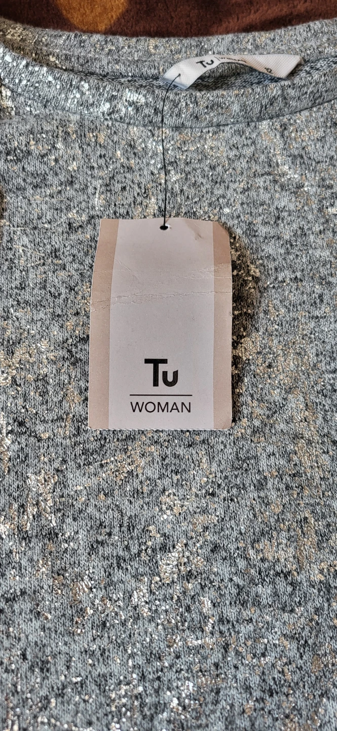 Tu Woman Grey Top Size 12⚽ - photo 3