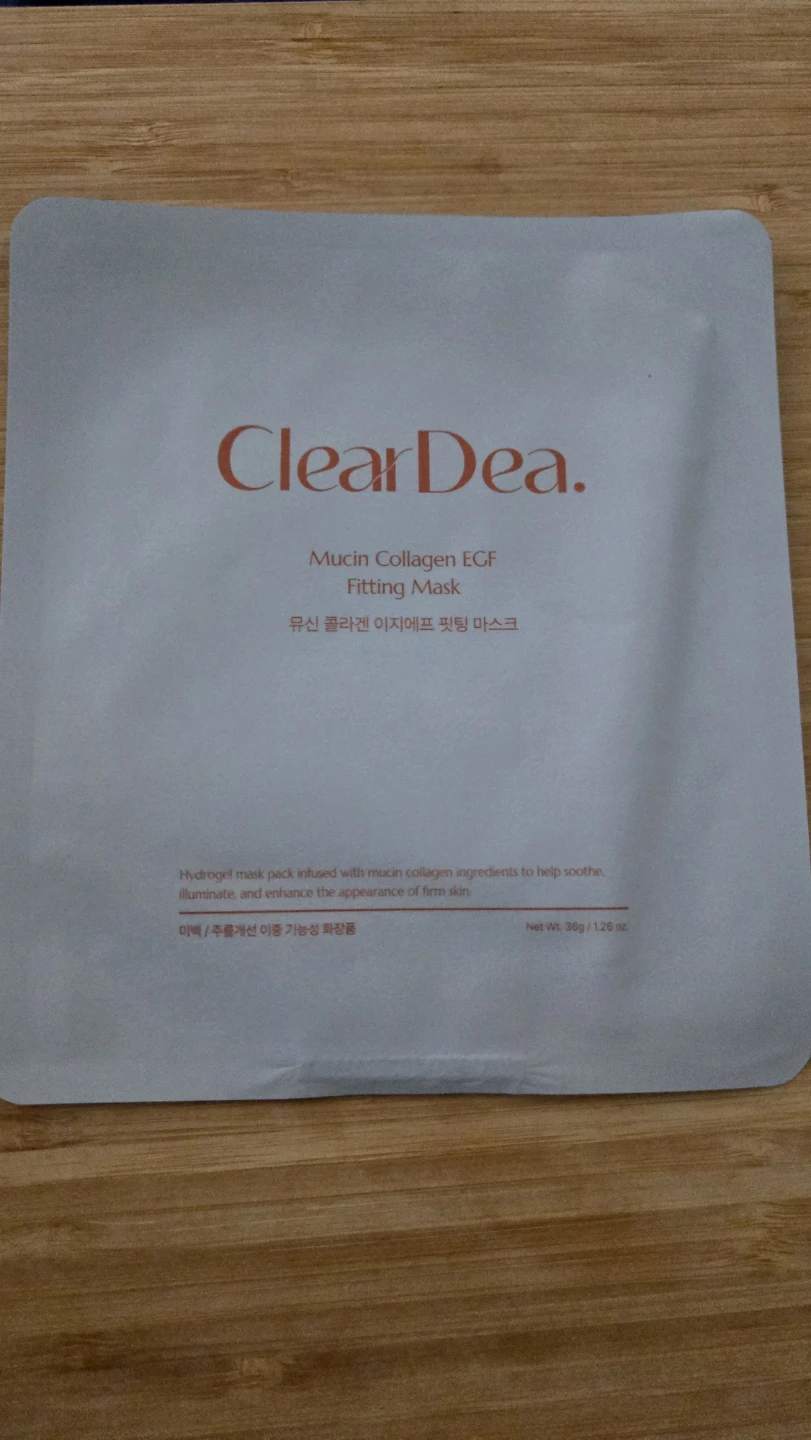ClearDea. Mucin Collagen EGF Fitting Mask single ⚽