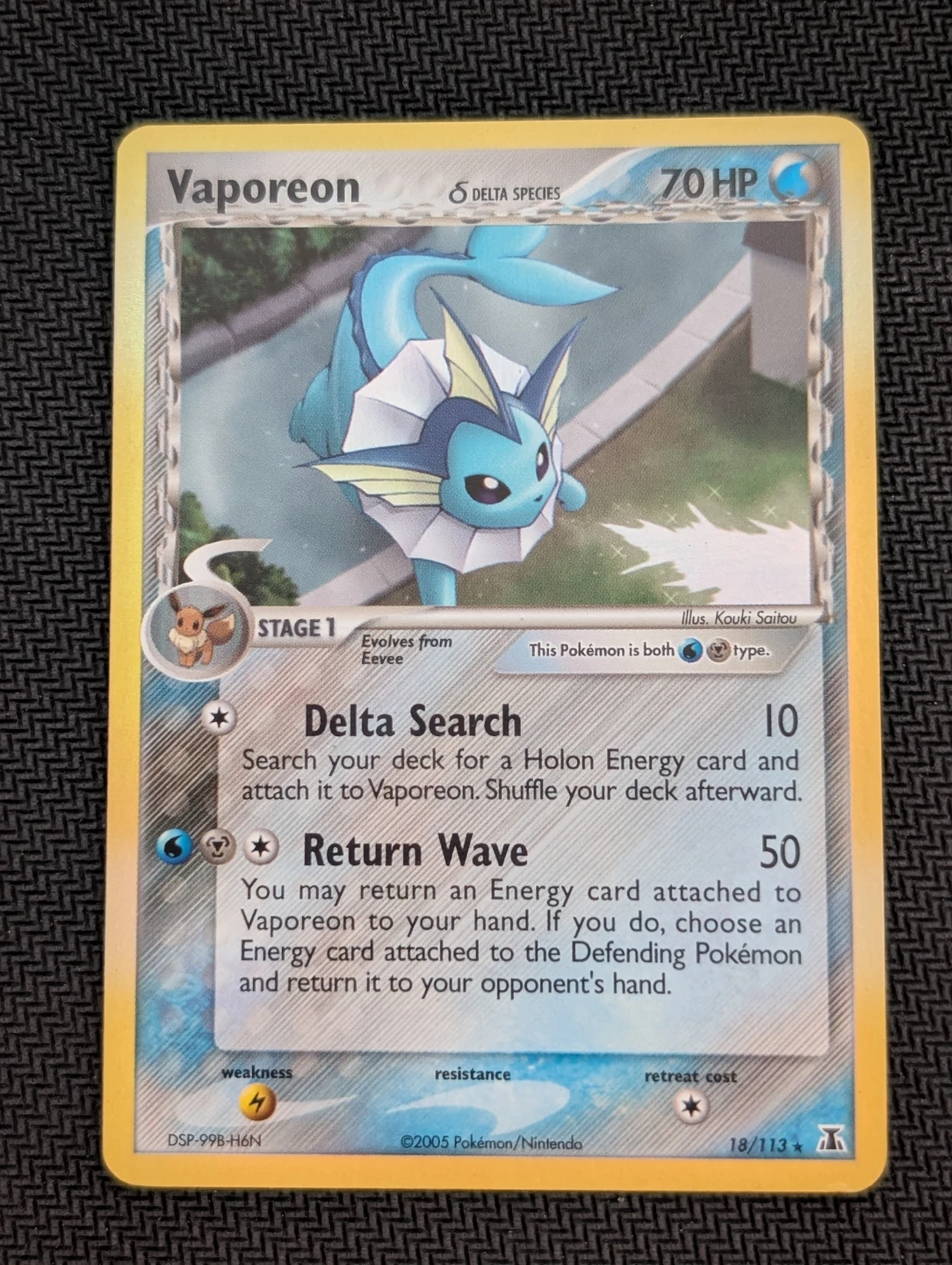 Vaporeon Delta Species Holo 18/113 - Pokemon