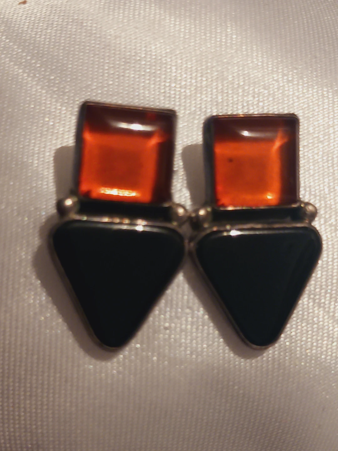 L. GANADO 925 Native American Designer Signed Sterling Earrings - photo 3