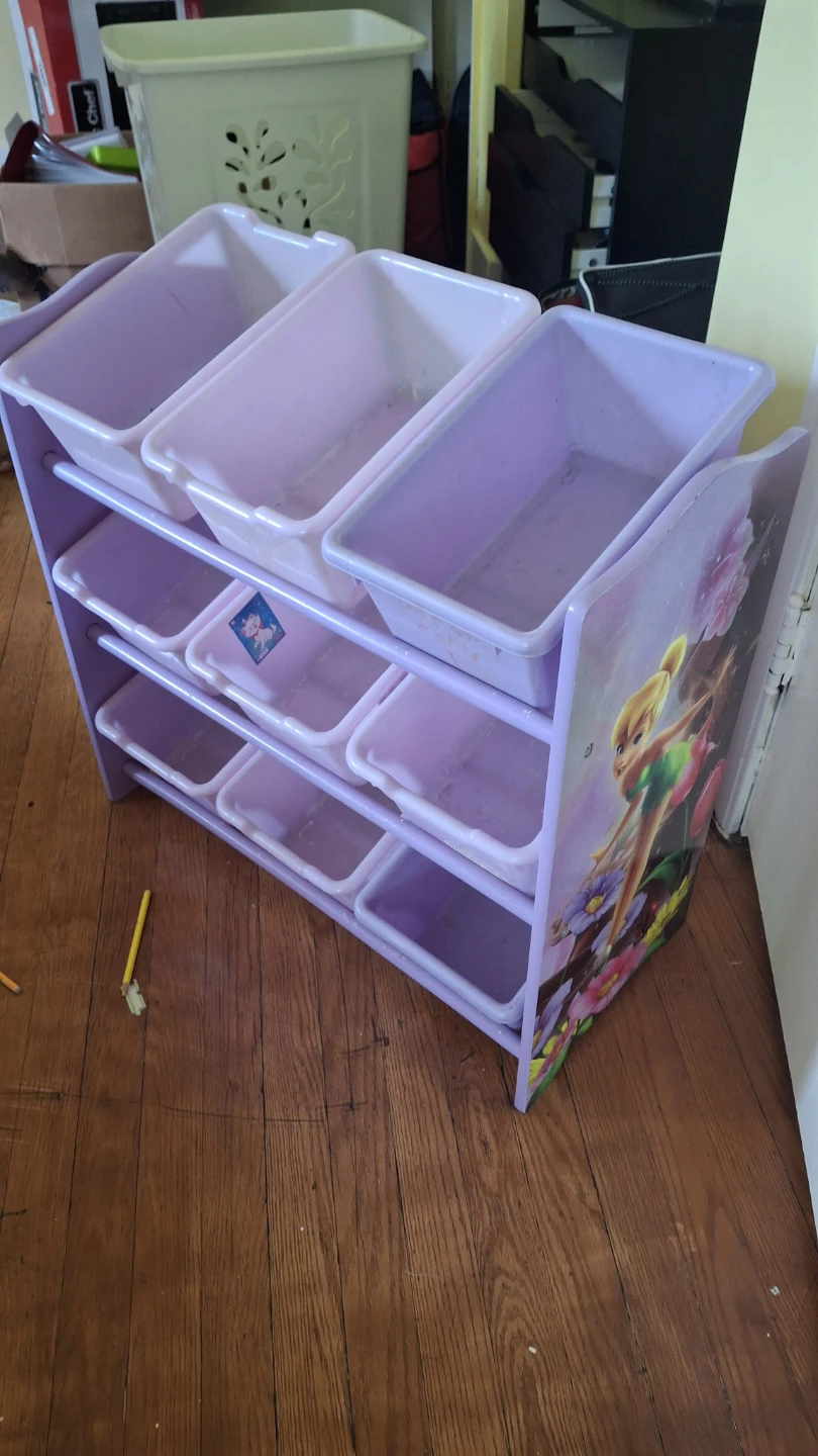 Purple Toy Organizer with Tinkerbell Graphics - photo 2