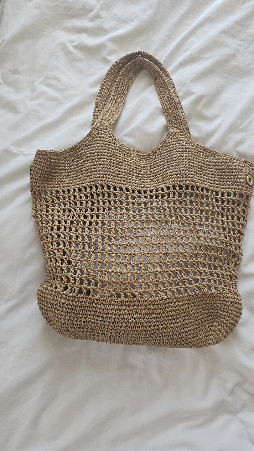 Saint Laurent Rive Gauche Raffia Tote Bag - photo 2