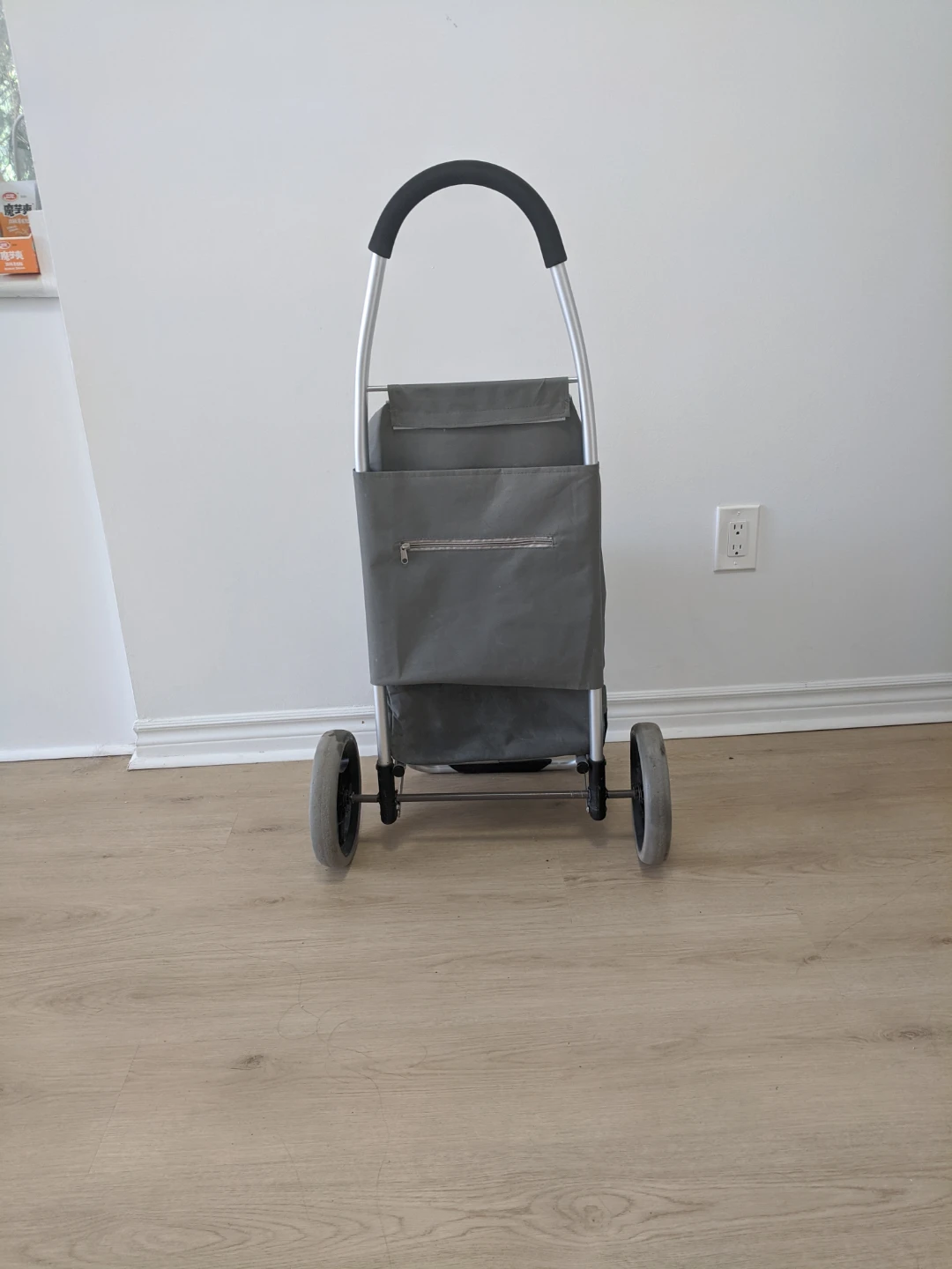 Grey Rolling Shopping Cart - photo 3