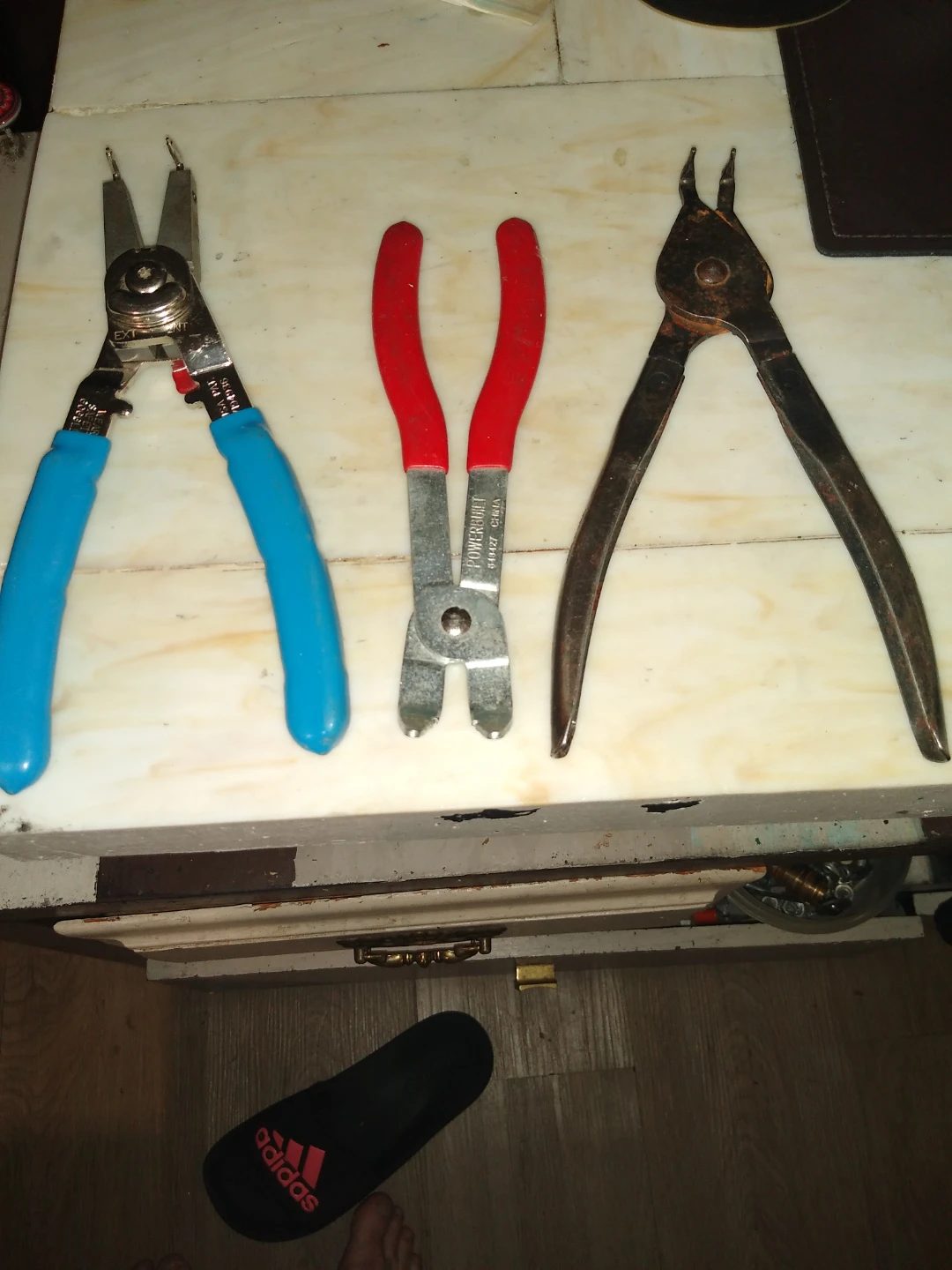 Set of three spark plug changing pliers - photo 2