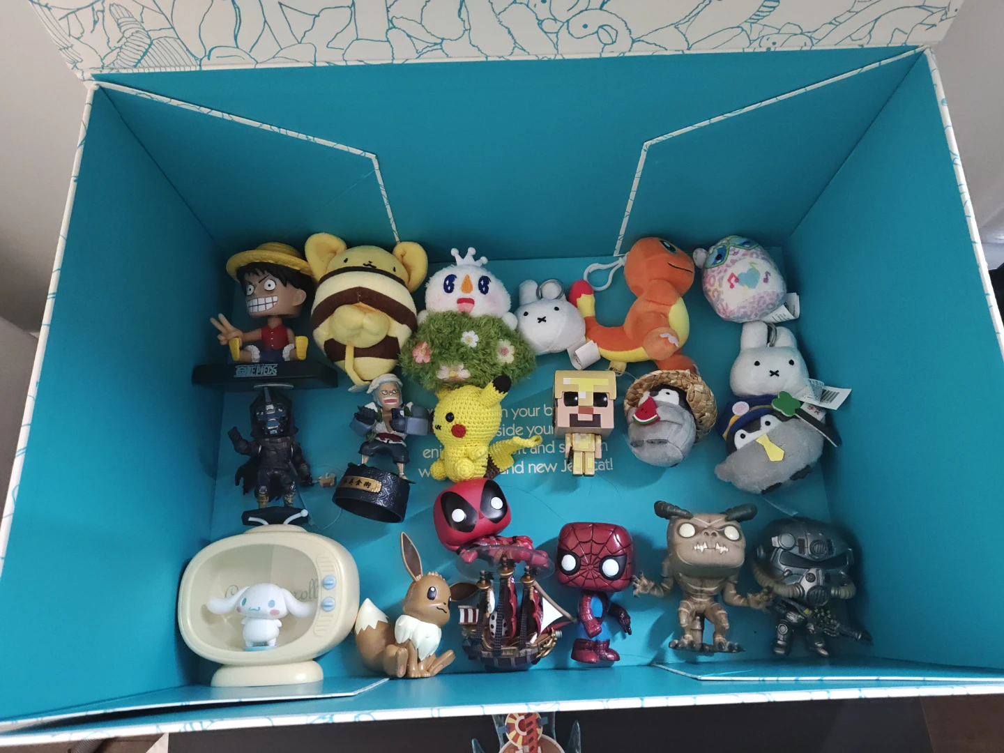 Collection of assorted anime and video game figurines