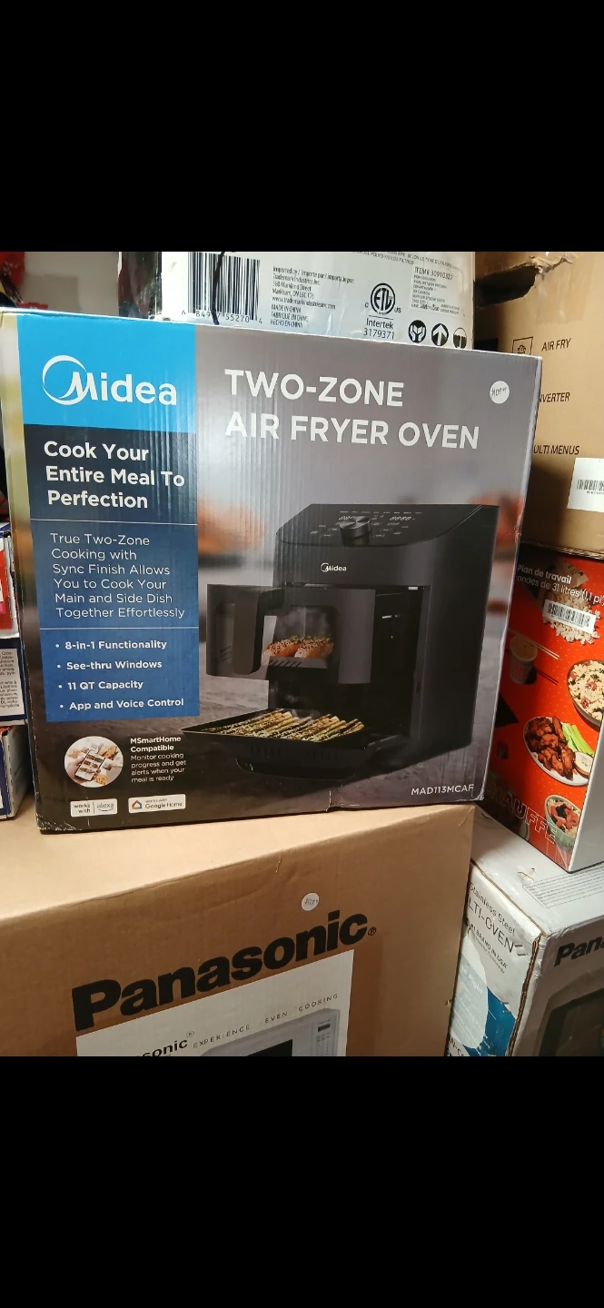 Midea 8-In-1 11-Qt Two-Zone Air Fryer Oven - MAD111D8APKW