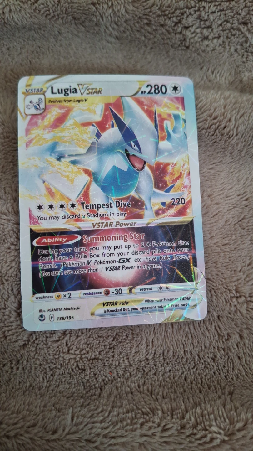 Pokemon Lugia VSTAR Trading Card - photo 2