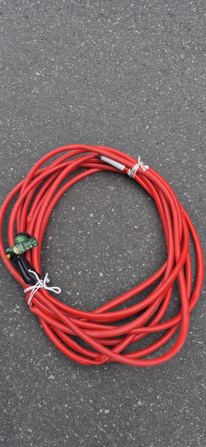 Garden Hose with New Spray Nozzle 50ft with 3/4" Brass Fittings - photo 2