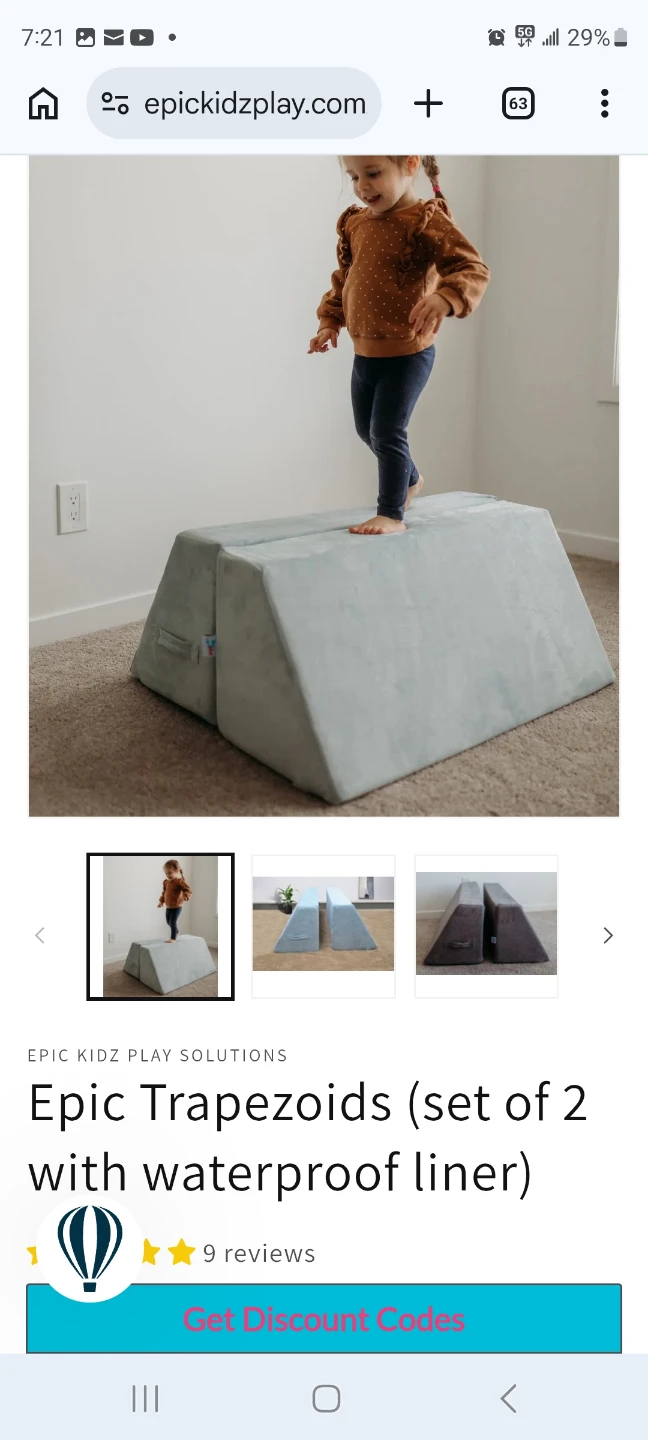 EPIC KIDZ PLAY SOLUTIONS Trapezoids (set of 2)