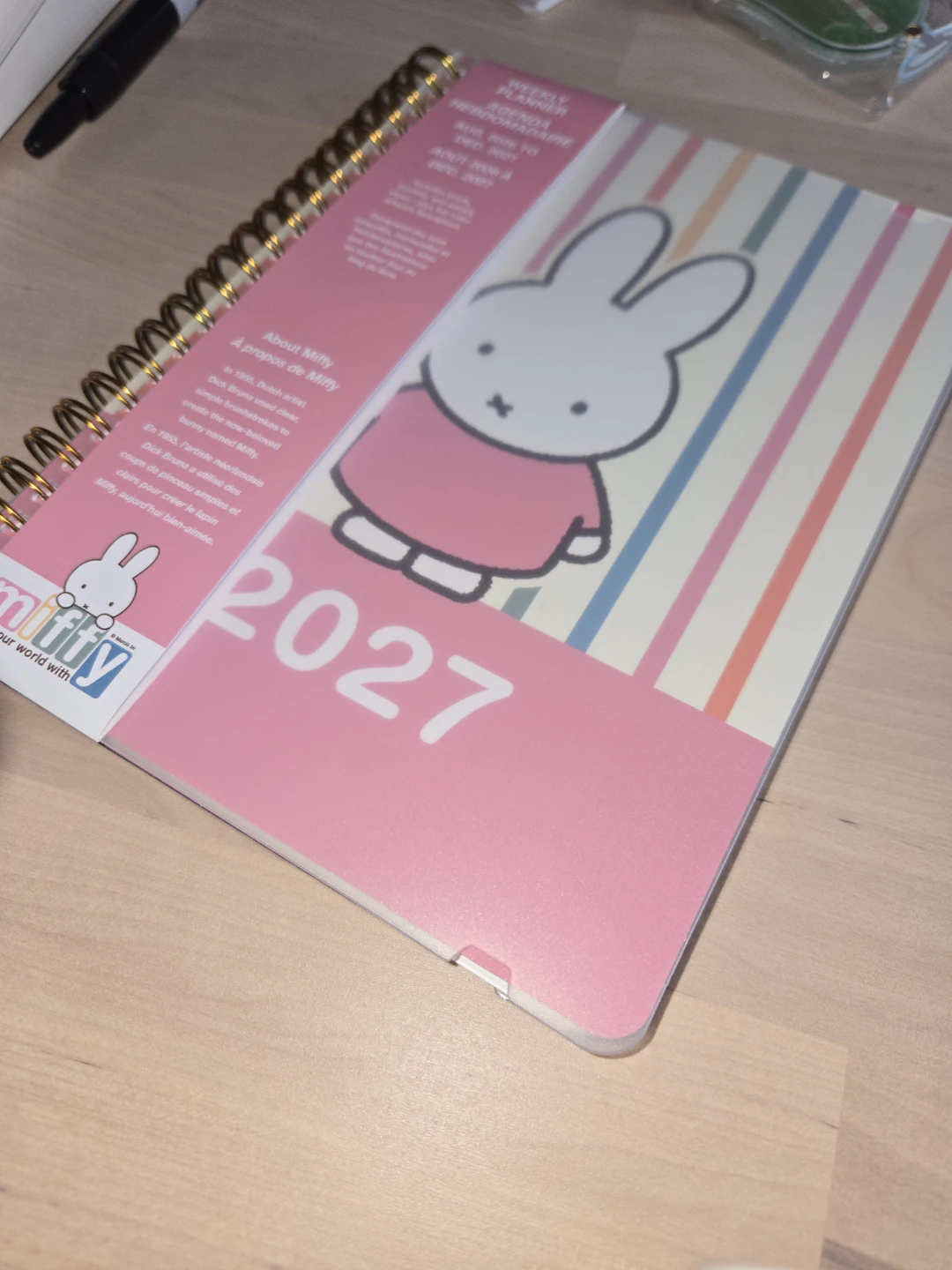 Cute Pink Miffy Planner Agenda 2027 - photo 2