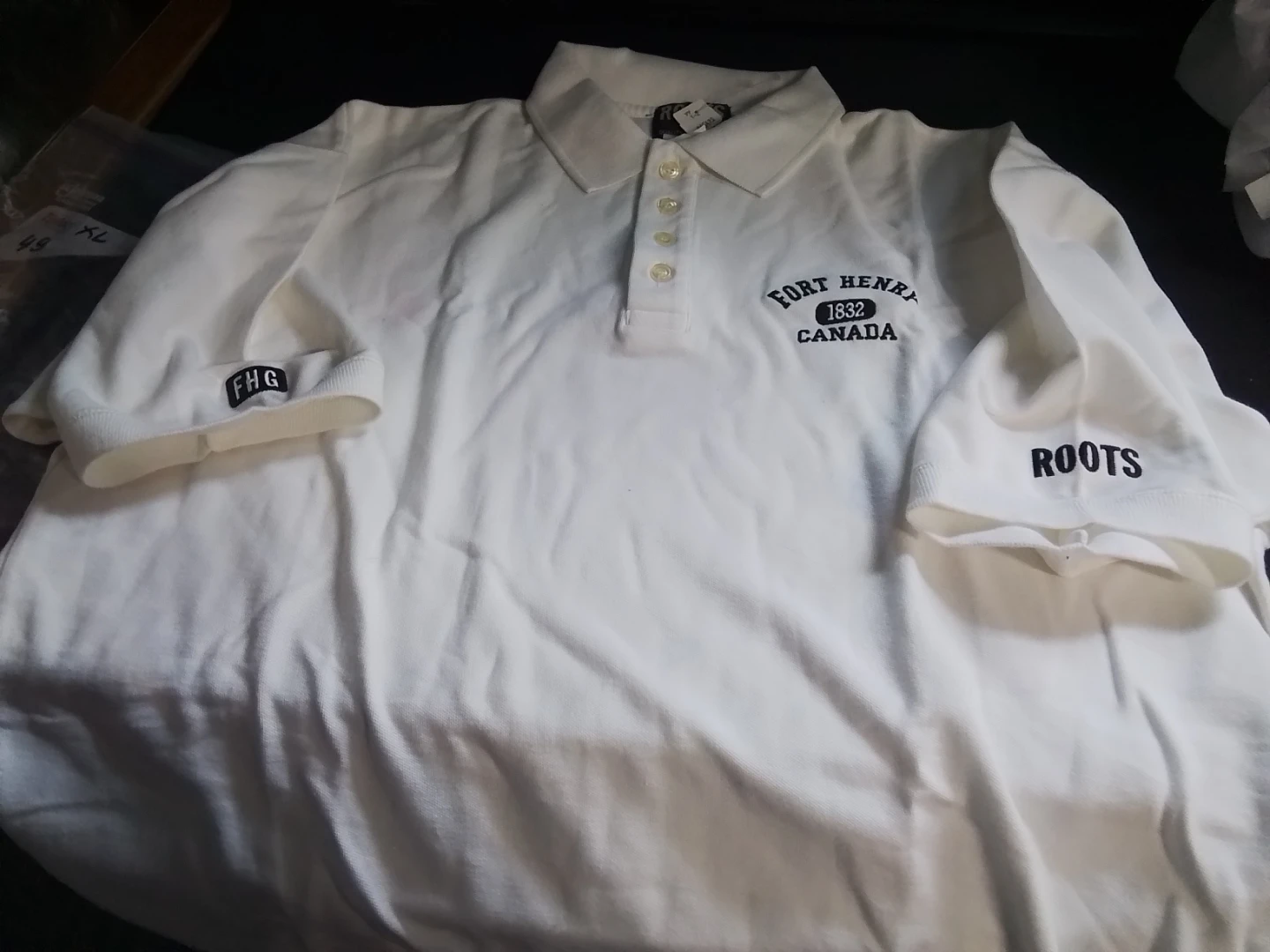 Roots Fort Henry Polo Shirt XL/TG White - photo 4