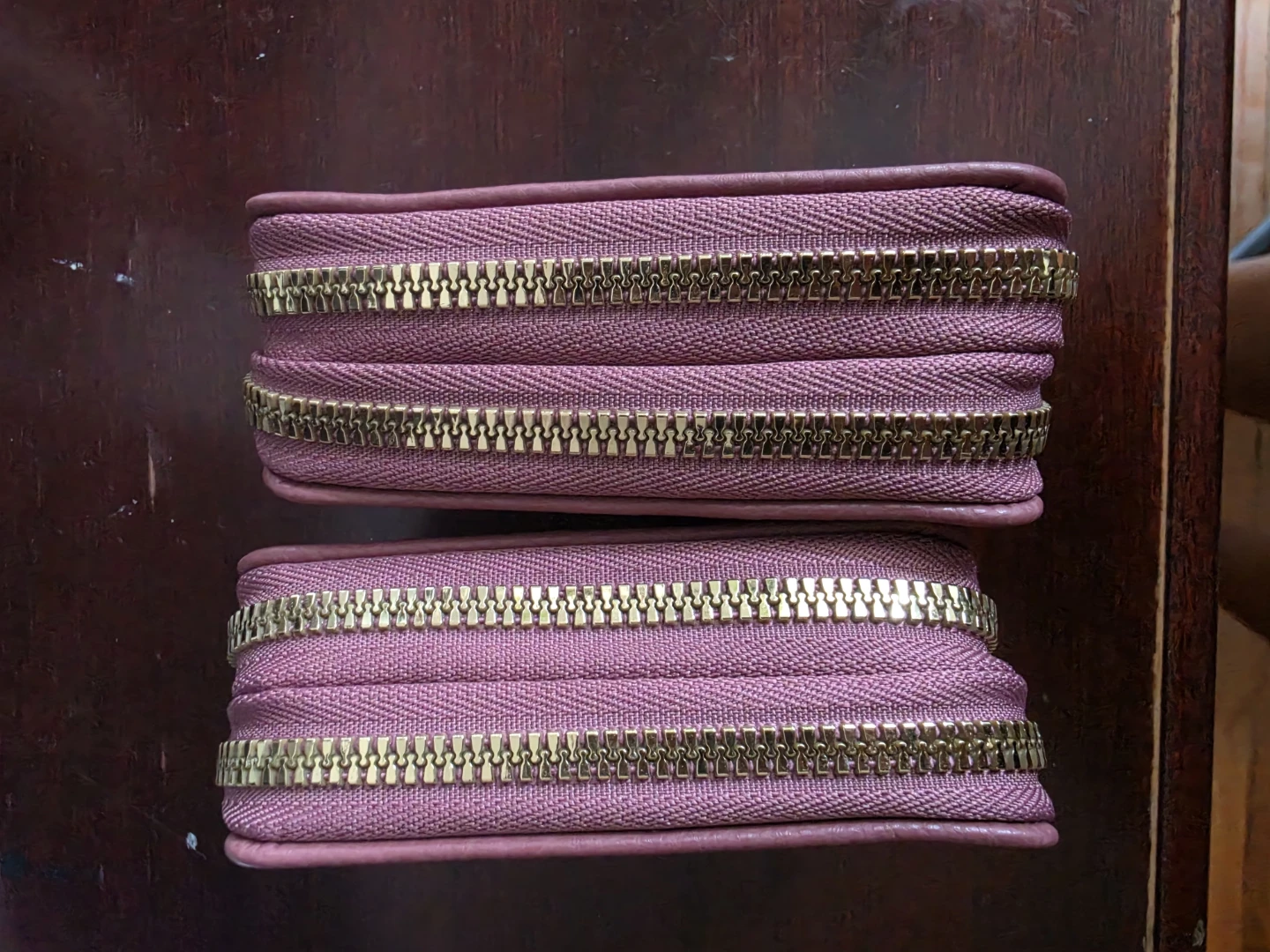 2 wallets with Double Zippers
