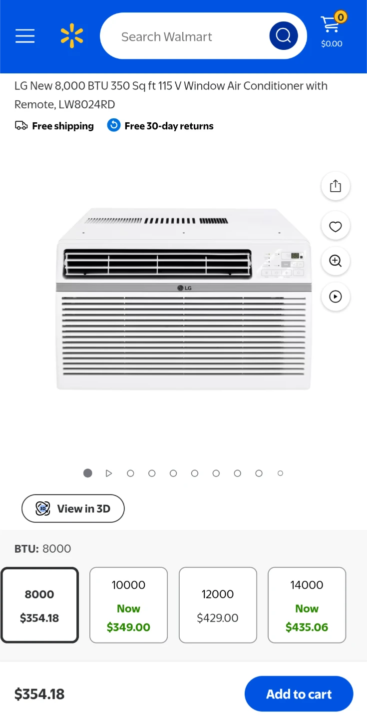 LG ThinQ 8,000Btu Smart Window AC Unit - photo 2