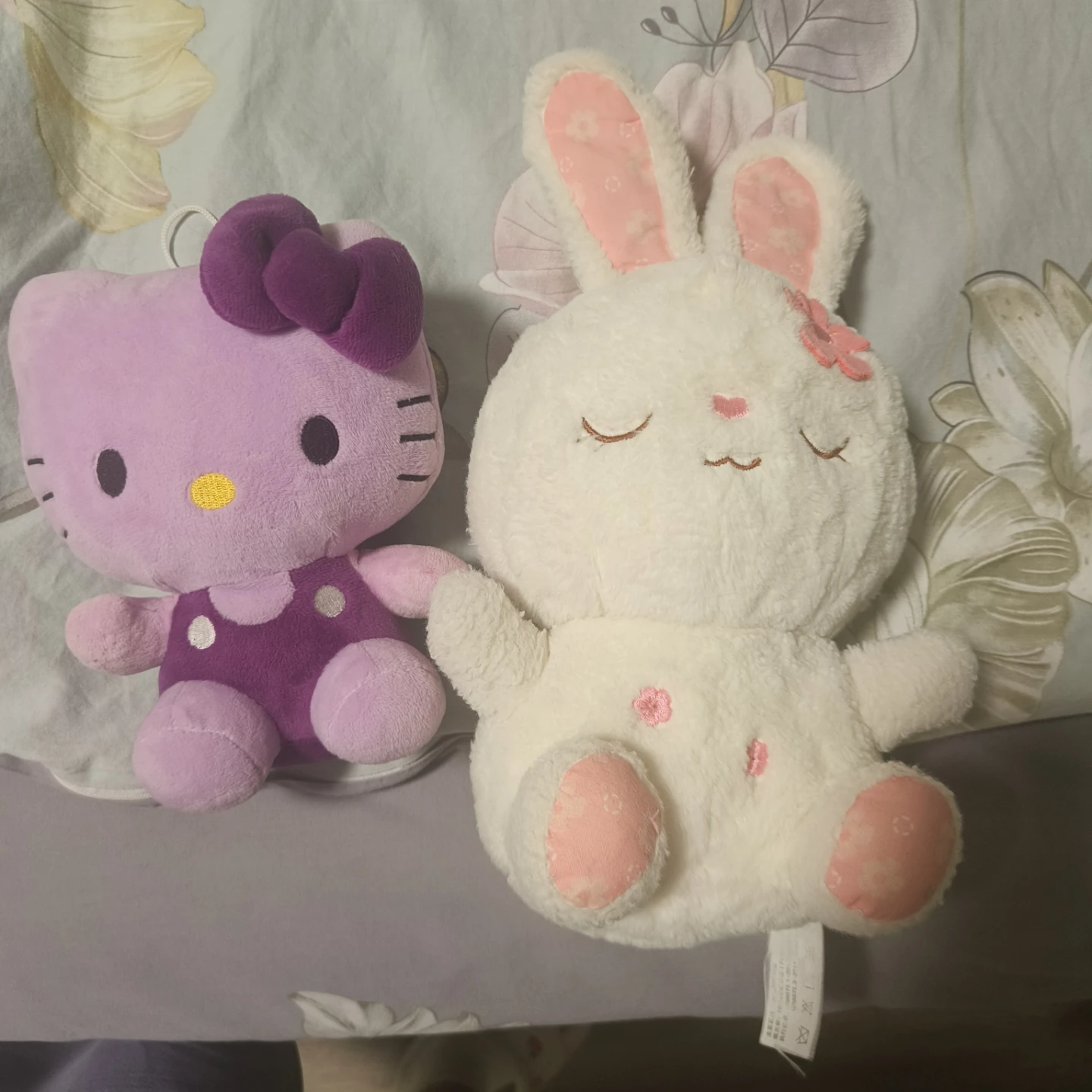 Hello Kitty and Bunny Plush Toys