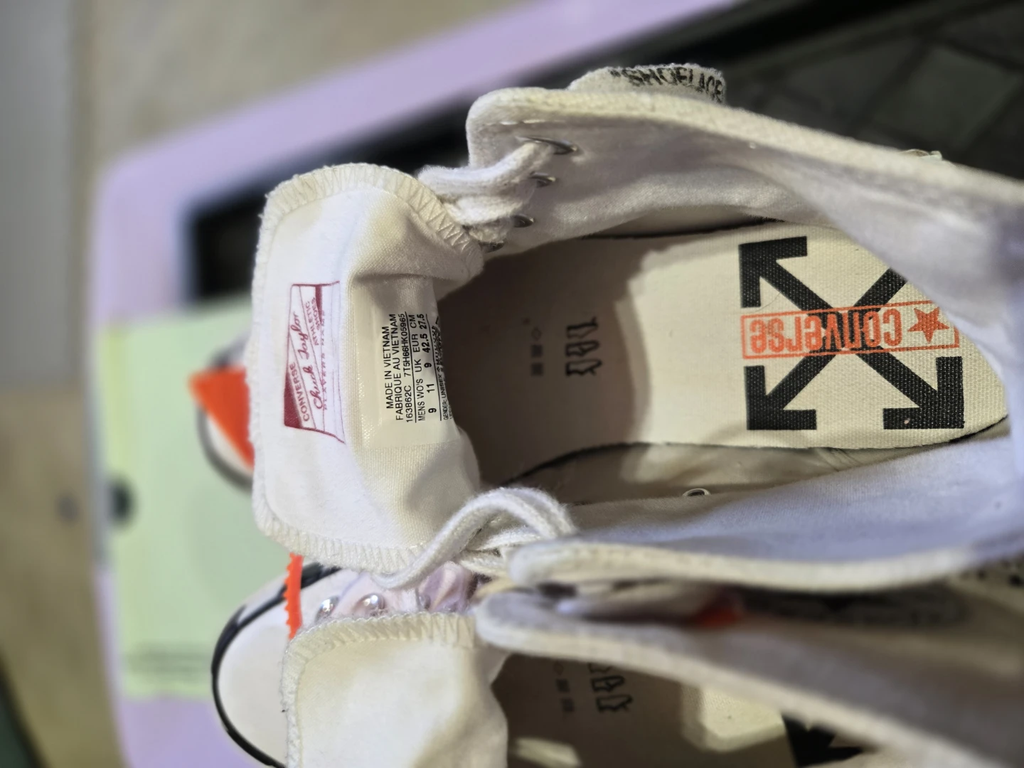 Converse x Off-White Chuck Taylor All Star High Top Size 9 US - photo 4