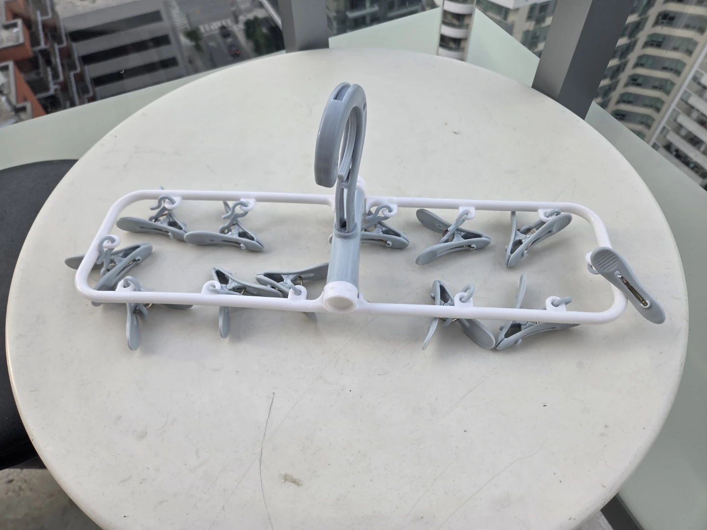 Plastic Clothes Drying Hanger with Clips - photo 4