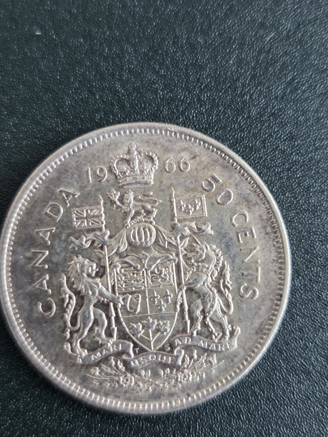 1966 Canada 50 Cents Coin Silver