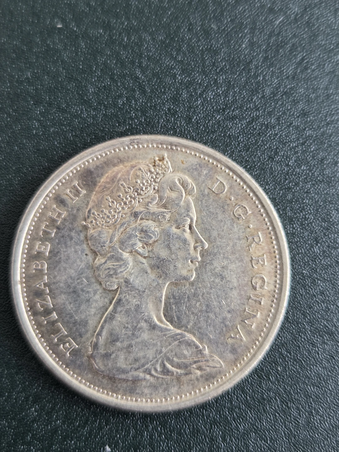 1966 Canada 50 Cents Coin Silver - photo 2