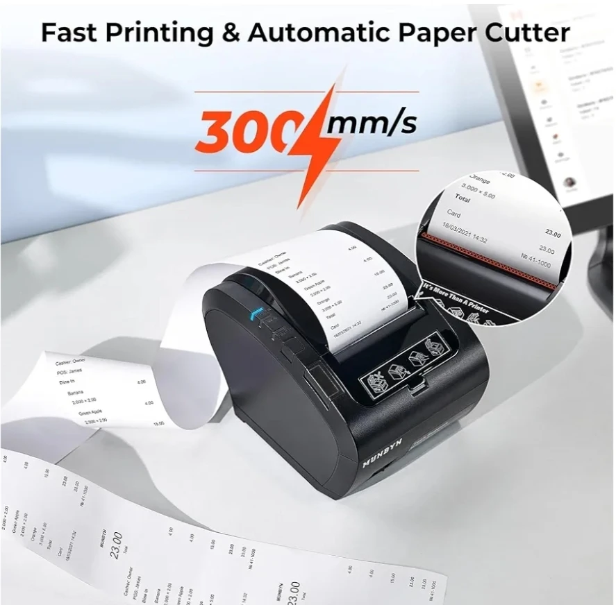 MUNBYN Thermal Receipt Printer - NEW!!! - photo 3