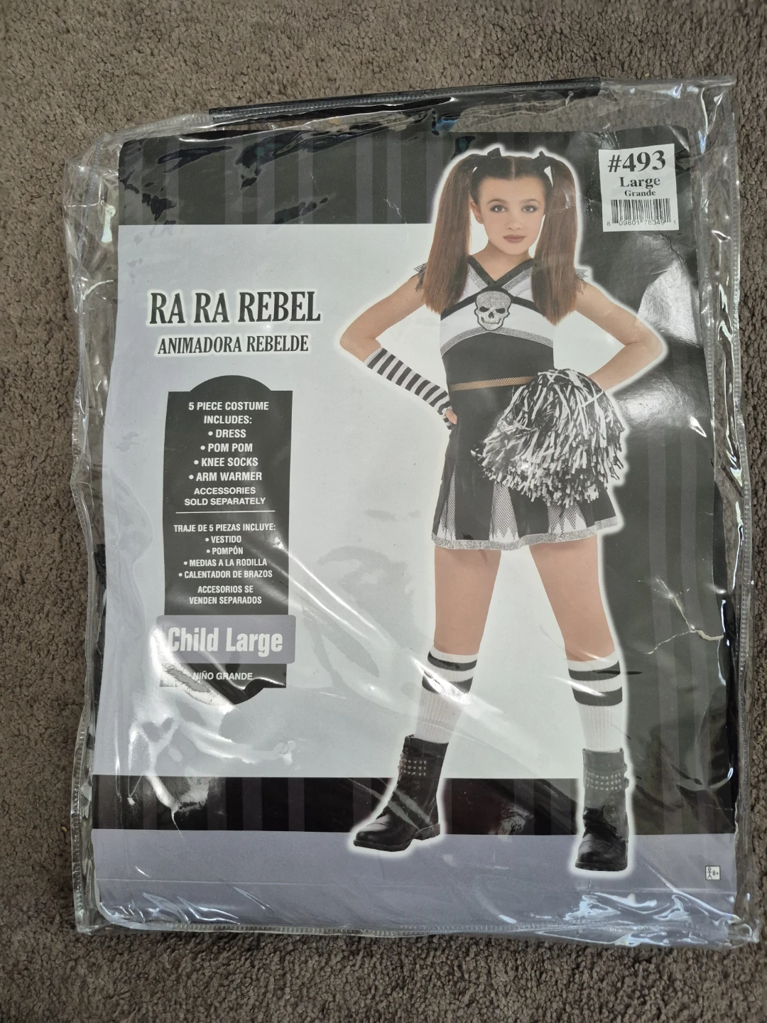 Ra Ra Rebel Cheerleader Costume Child Large
