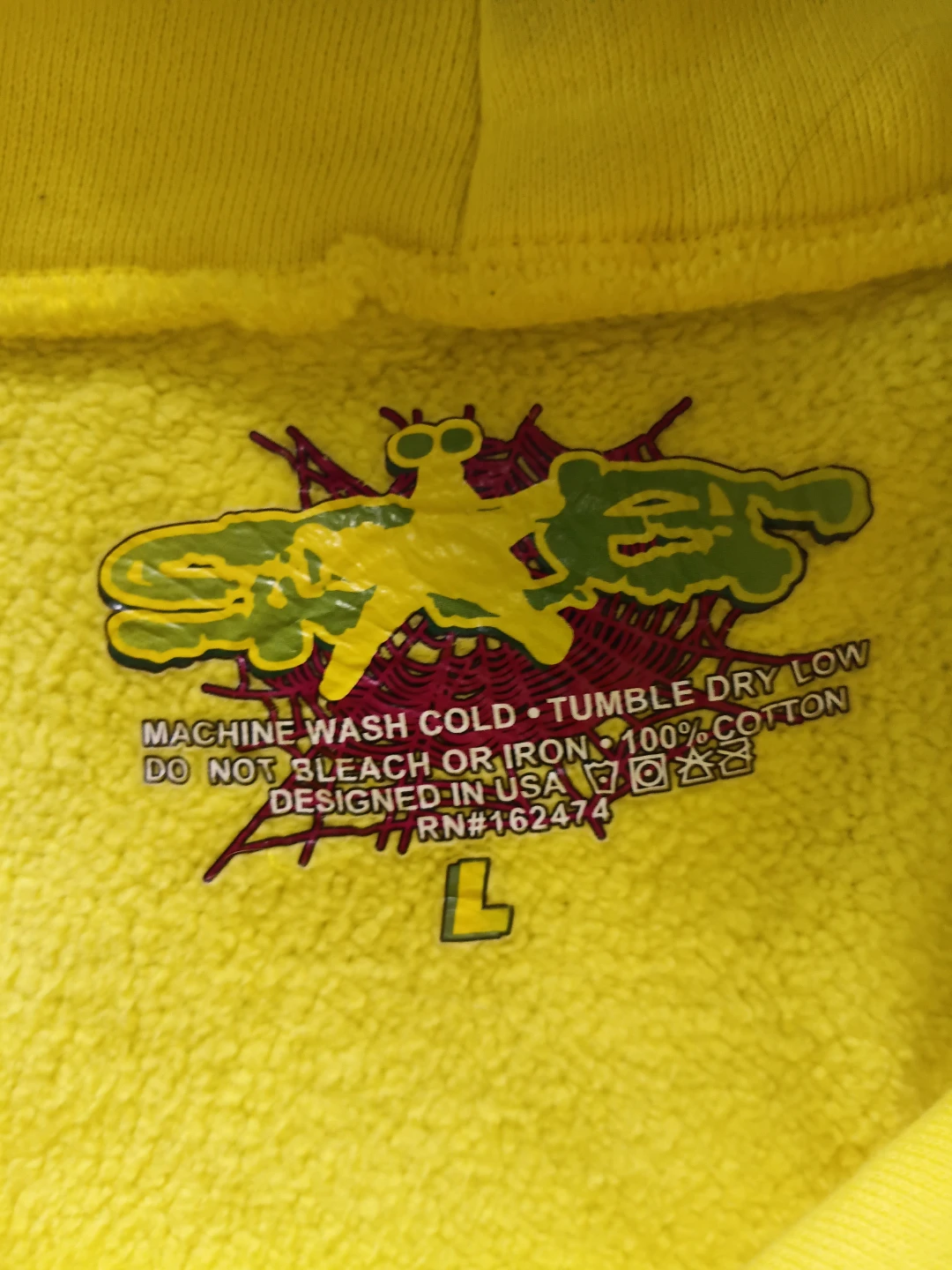 Sp5der Hoodie Yellow - photo 2