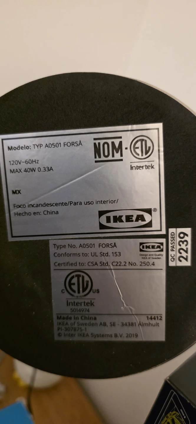 IKEA FORSA work Lamp - photo 2