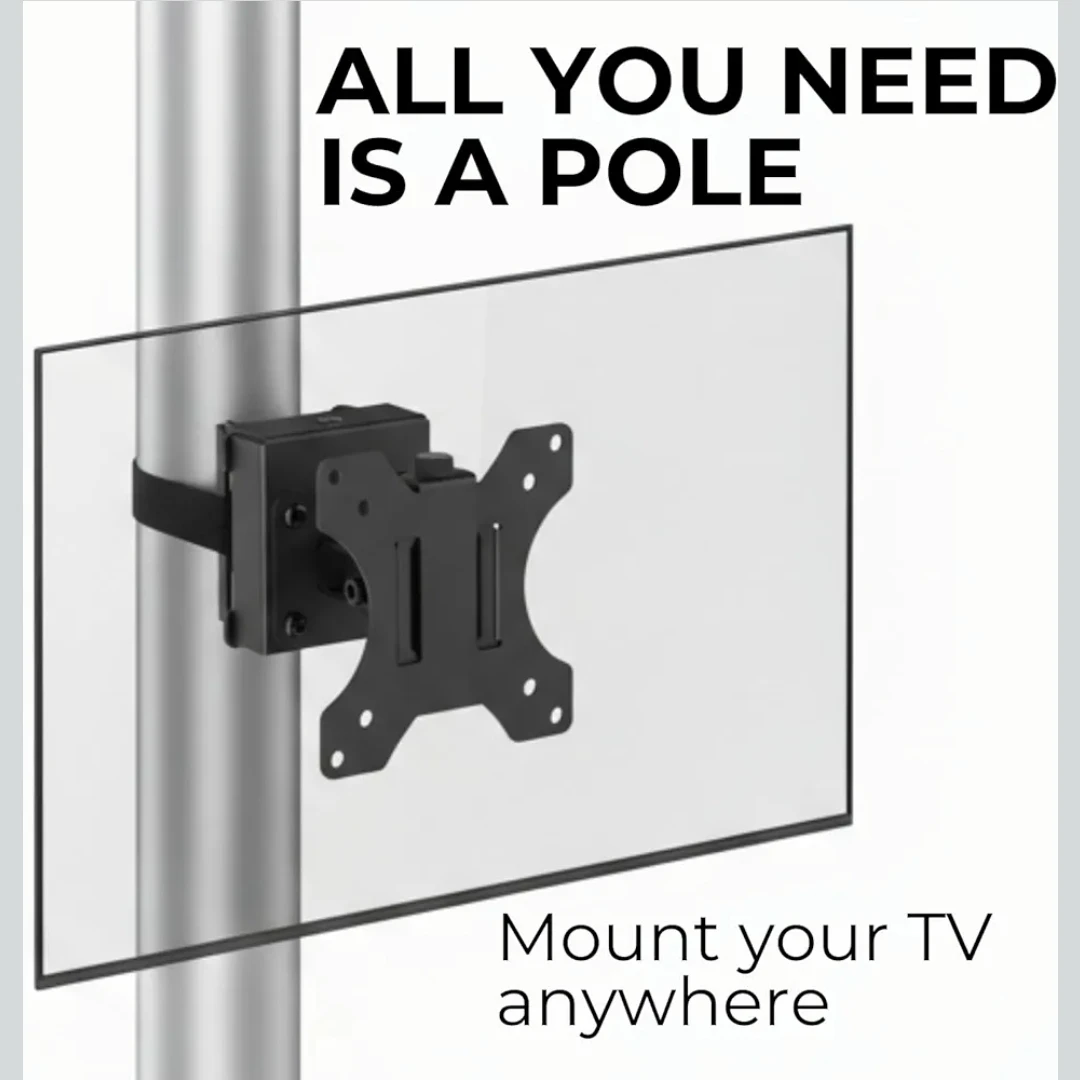 ZeboZap TV Mount for 13"-27" TVs on Poles - photo 4