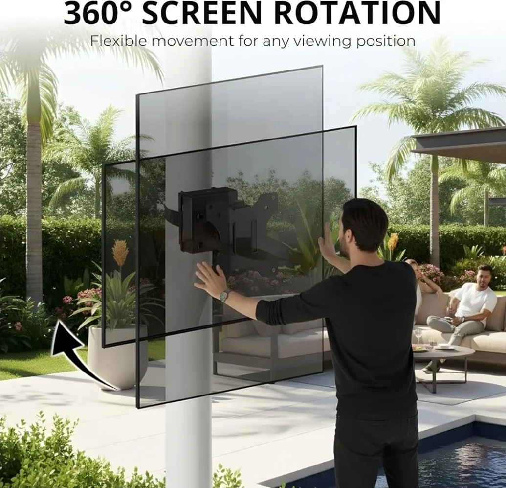 ZeboZap TV Mount for 13"-27" TVs on Poles - photo 5
