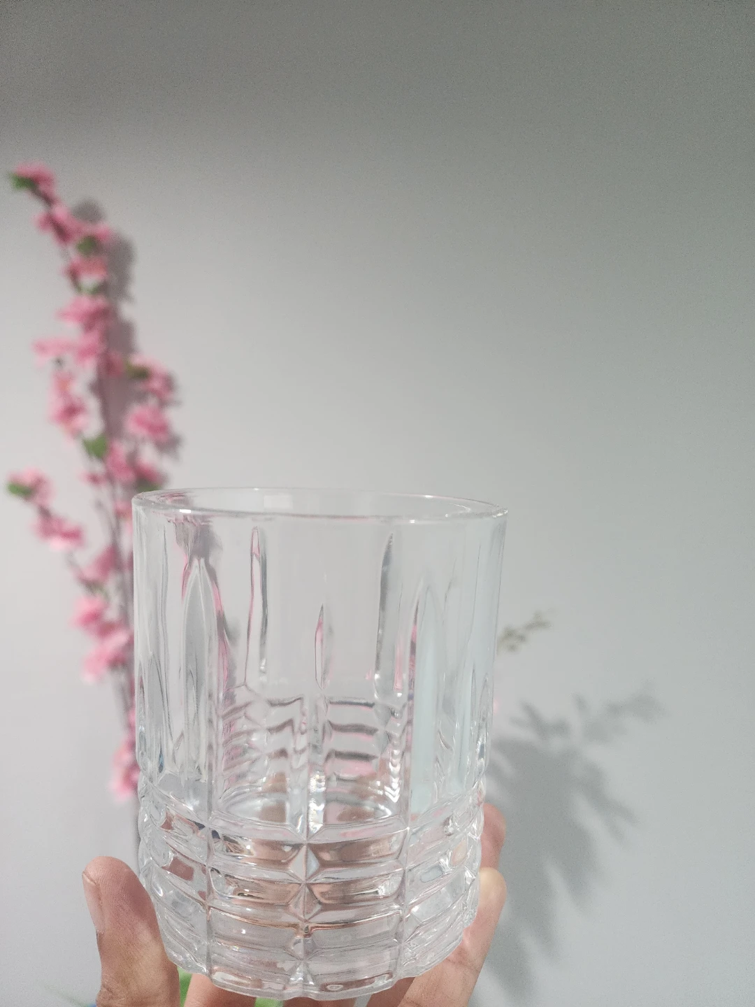 Set of 2 Clear Glass Tumblers - photo 2