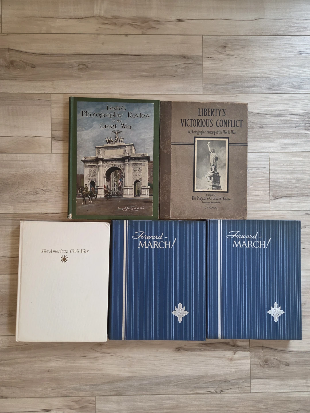 Vintage History War Illustrated Oversized Book Set