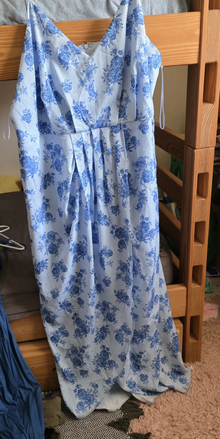 Brand new CHELSEA 28 Blue Floral Maxi Dress 3X⚽ - photo 2