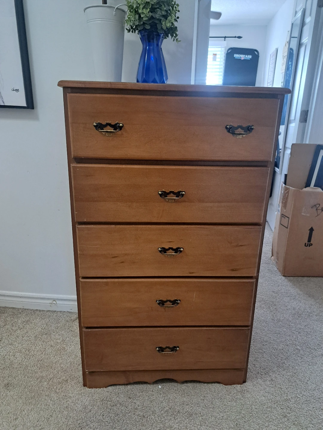 Wooden 5-Drawer Dresser