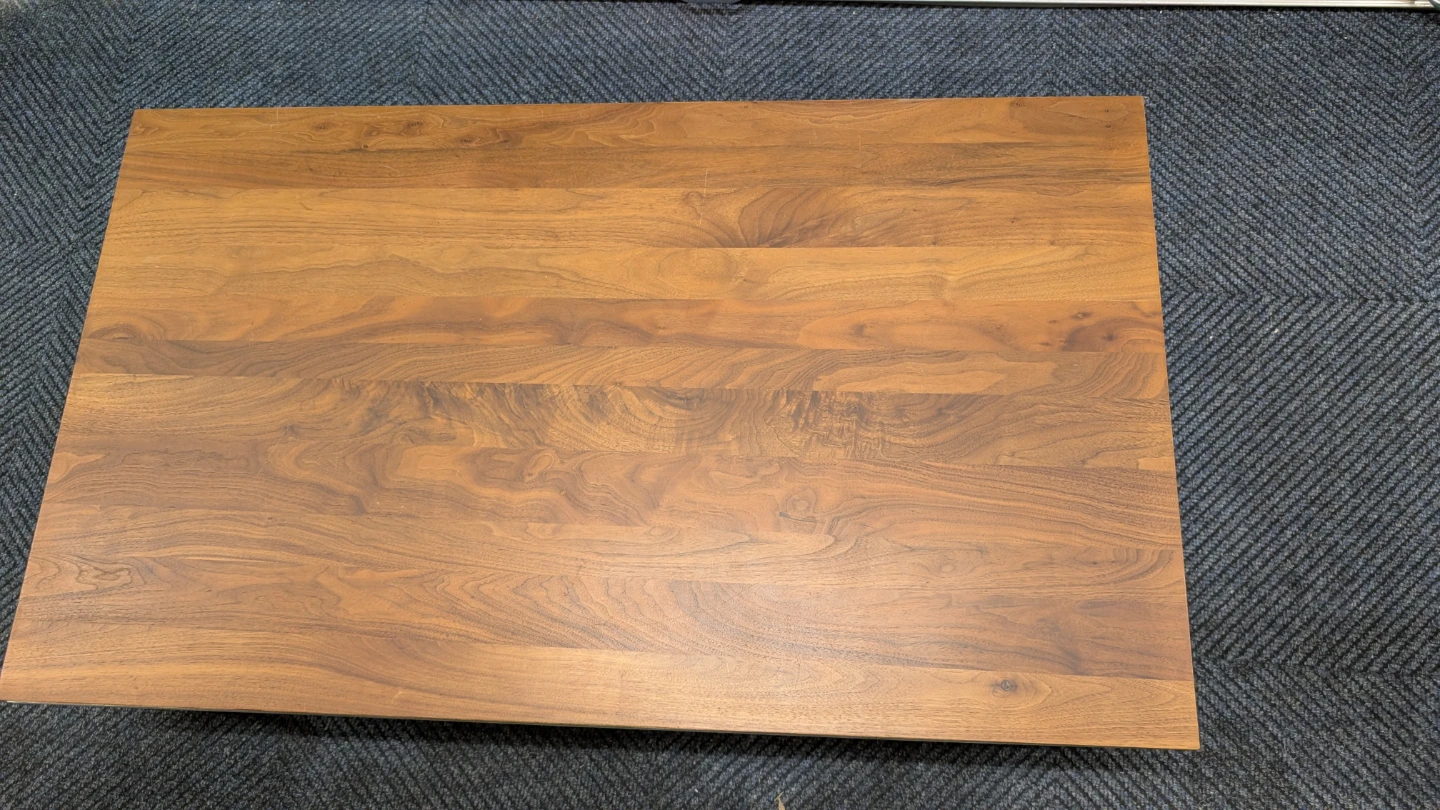 Wood Top Coffee Table with Metal Frame - photo 2