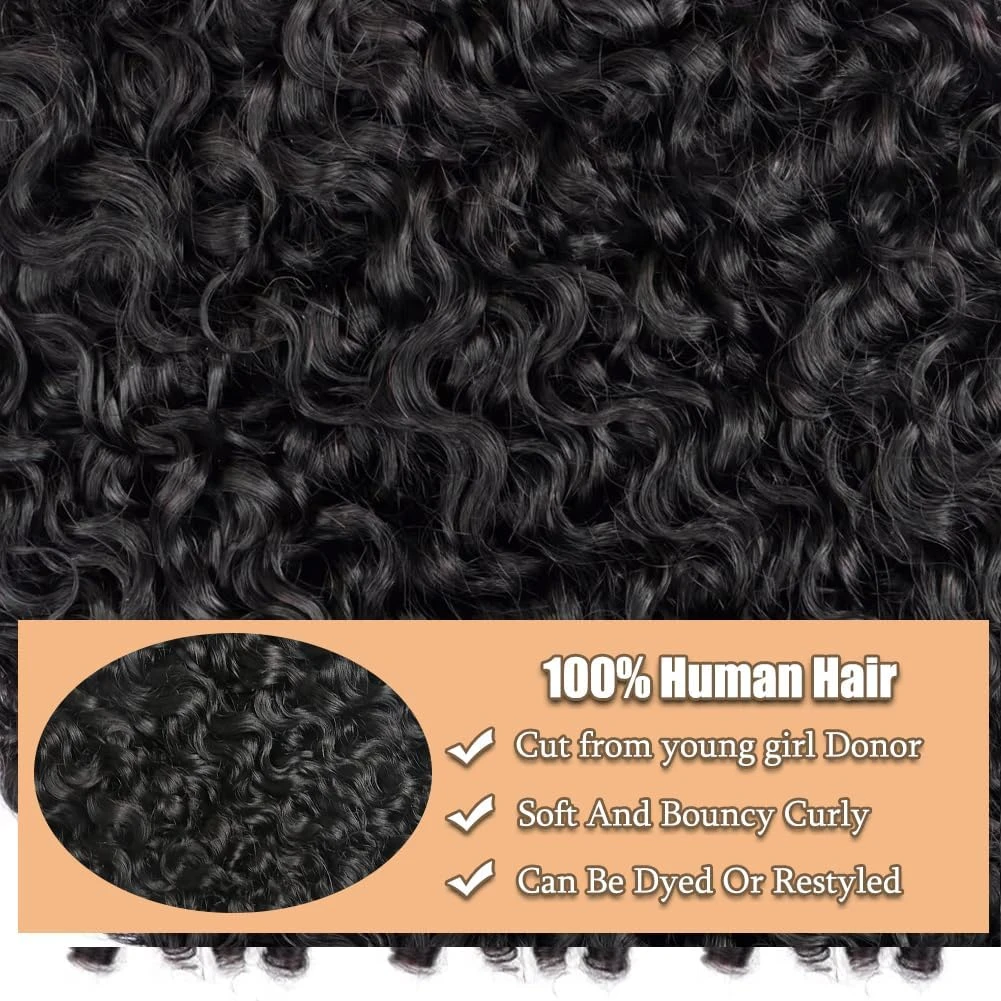 Black Curly Human Hair Weave - photo 3