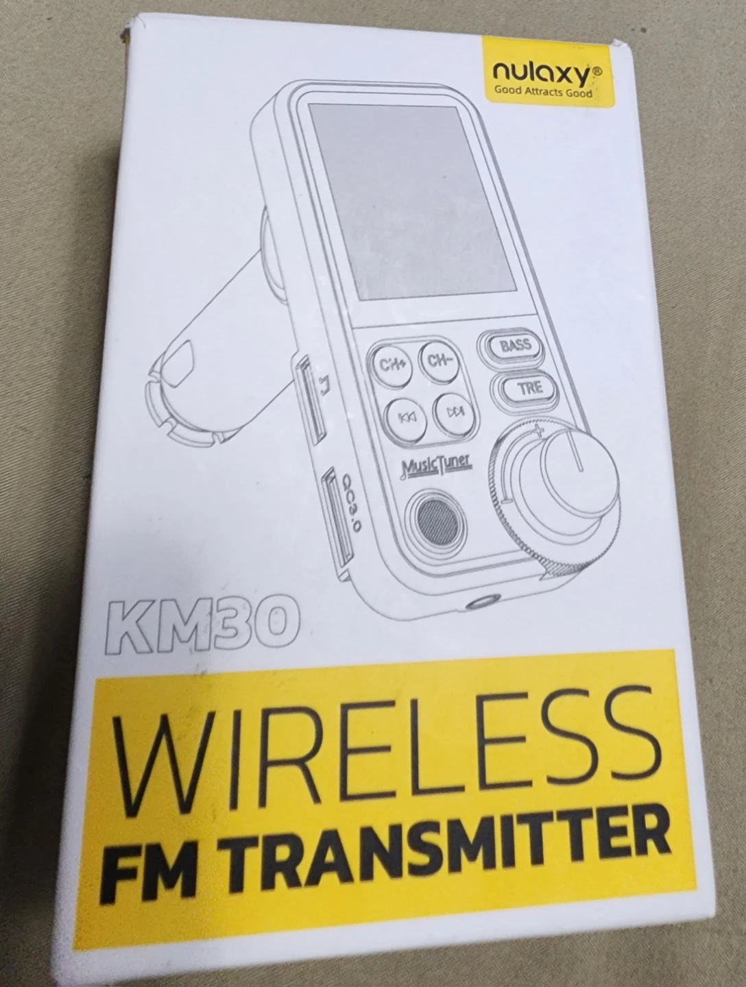 New. Nulaxy KM30 Wireless FM Transmitter