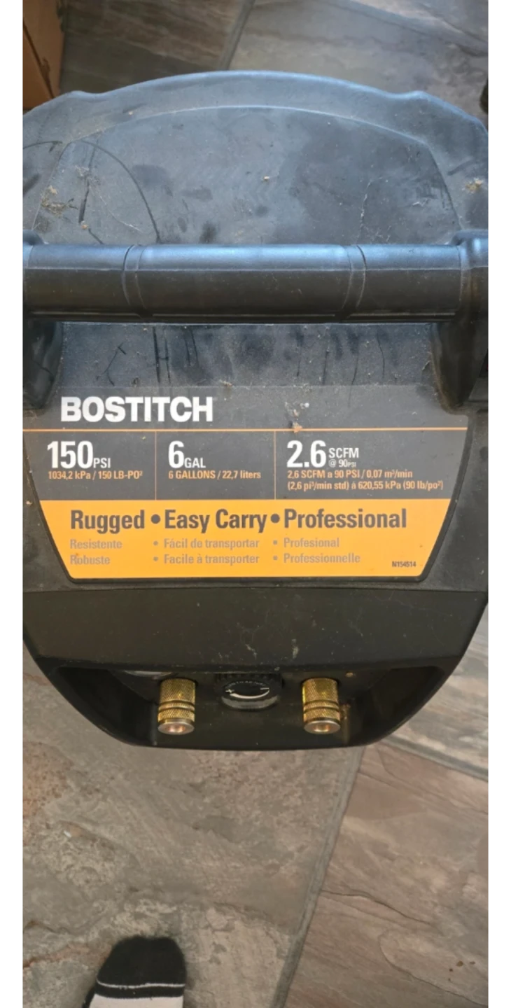 Bostitch Air Compressor with Brad Nailer - photo 3