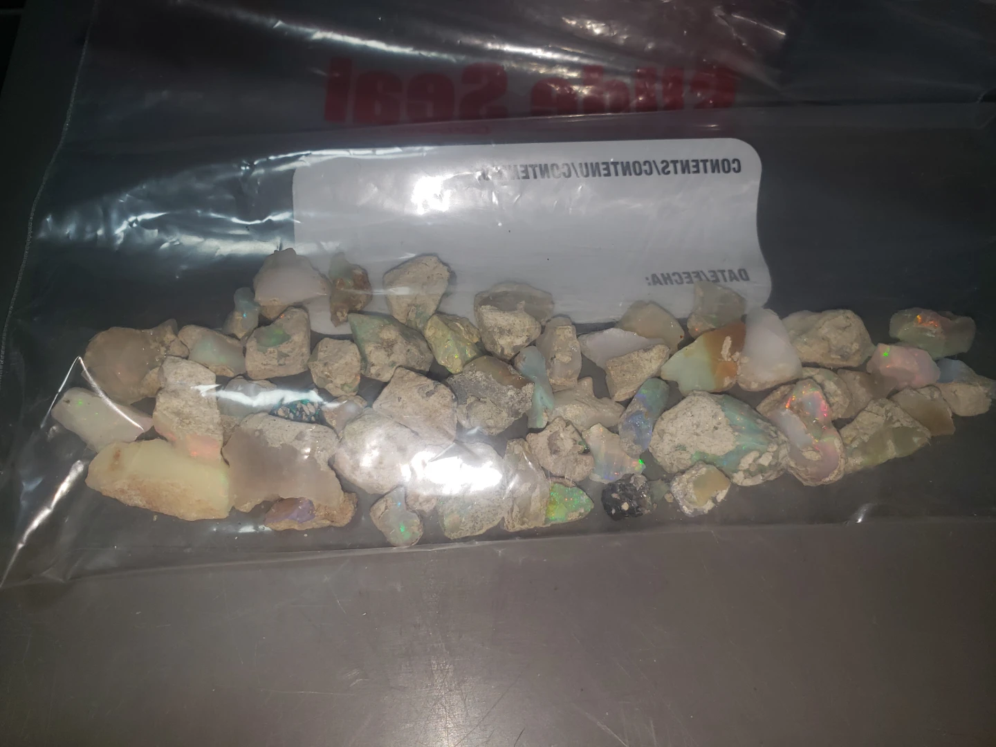 Over 250cts ethiopian  fire opal rough trades. - photo 3