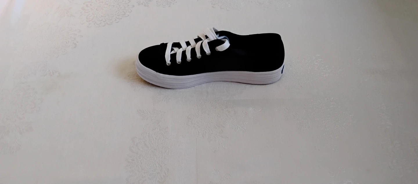 ⚽ Brand New Black Organic Cotton Platform Keds - photo 2